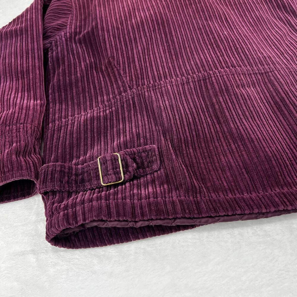 St. John's Bay Vintage Purple Corduroy Button Jacket Women's size Medium Petite - Picture 7 of 8